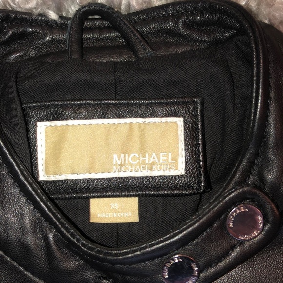 Michael Kors Leather Jacket - Picture 3 of 3